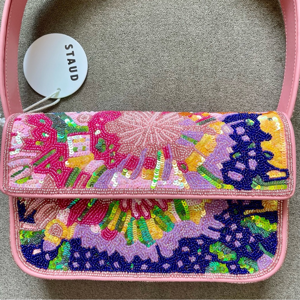 STAUD BEADED TOMMY BAG AURORA - Picture 9 of 11